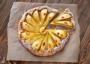 Pear and ginger galette