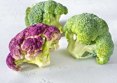 Cauliflower and broccoli
