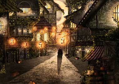 Halloween Visitor Pixelart