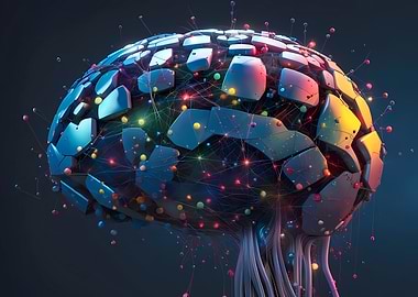 Abstract human brain