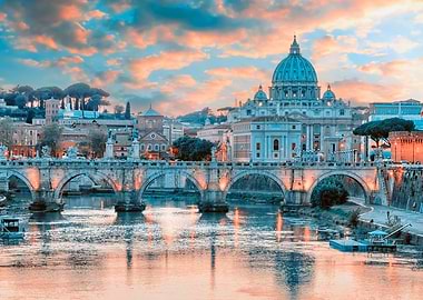 Rome At Sunset