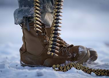 Military Boots and Bullets