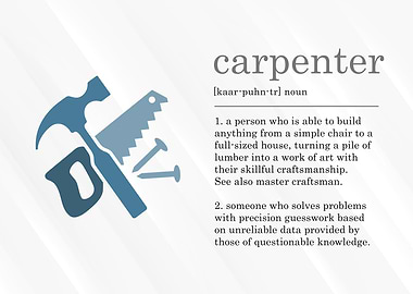 Funny Carpenter Definition