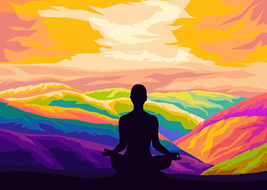 Meditation Pop Art Design
