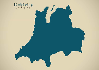 Joenkoeping county map