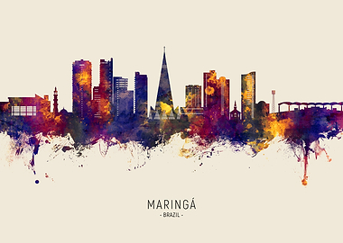 Maringa Skyline Brazil