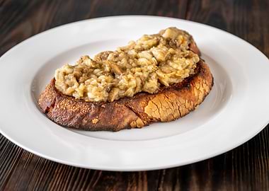 Baked eggplant sandwich