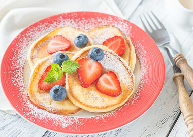 Portion of ricotta fritter