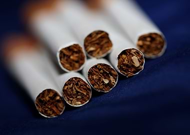 Cigarettes close up view