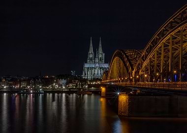 Cologne Cathedral At Night