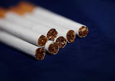 Cigarettes close up view