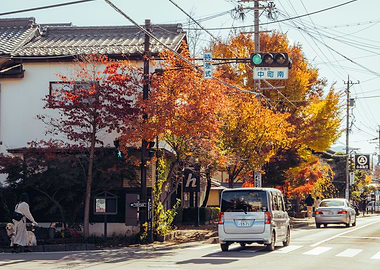 Obuse Town Japan in Autumn