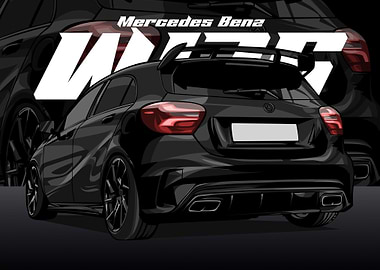 Mercedes Benz W176 black