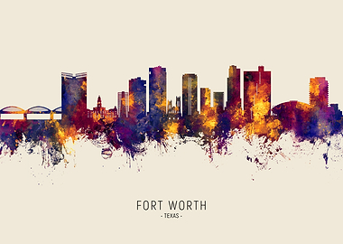 Fort Worth Skyline Texas