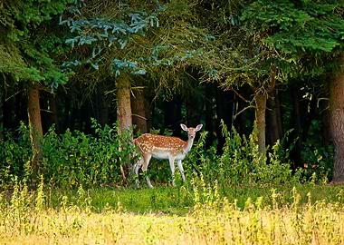 female doe roe deer