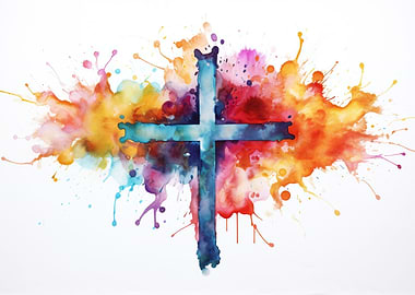 Water Color Cross