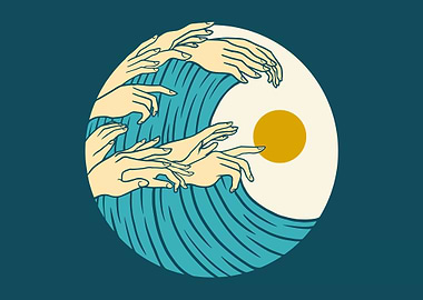 The Great Wave off Hand