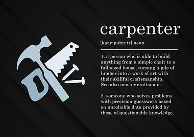 Funny Carpenter Definition
