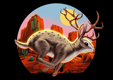 Jackalope Cryptid Rabbit