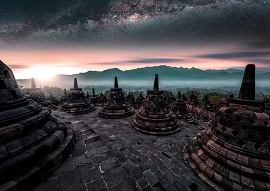 Borobudur At Dusk