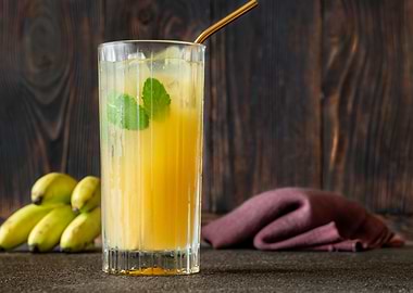 Banana Caipirinha Cocktail
