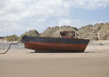 Old boat on a beach