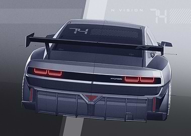 HYUNDAI N VISION 74 REAR