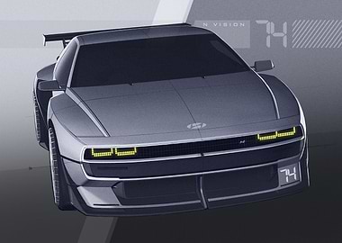 HYUNDAI N VISION 74 SKETCH