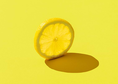 Slice of lemon minimalist