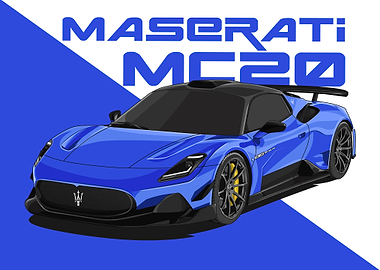 maserati mc20 blue
