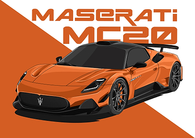 maserati mc20 orange