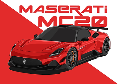 maserati mc20 red
