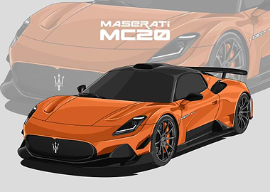 maserati mc 20 orange