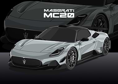 maserati mc20 silver