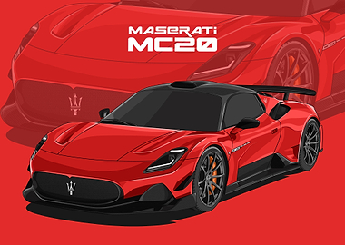 maserati mc20 red