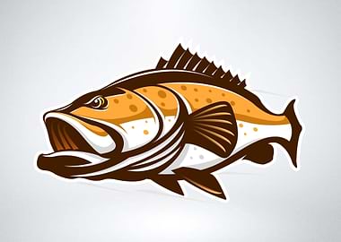 Grouper Fish Illustration