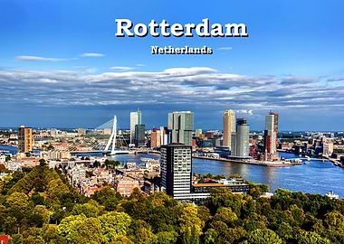 Rotterdam City Travel Art