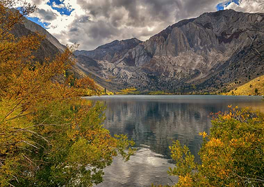 Autumn forest with Lake