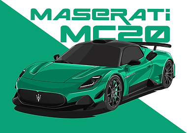 maserati mc20 green
