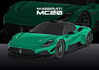 maserati mc20 green
