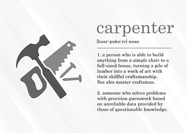 Funny Carpenter Definition
