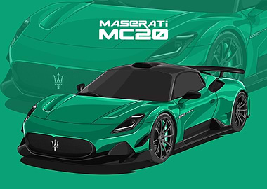 maserati mc20 green