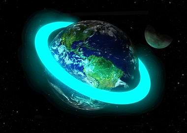 The blue ring planet