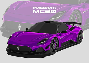 maserati mc20 violet
