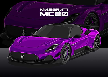 maserati mc20 violet