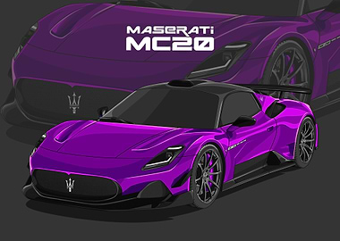 maserati mc20 violet