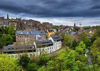 Dean Village In Edinburgh