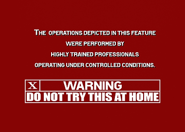 Do not try this at home