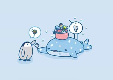 Whale Penguin Candy