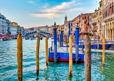 Moorings in Canal Grande